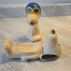 Vintage Avon Snoopy Aftershave Bottle and Soap Dish
